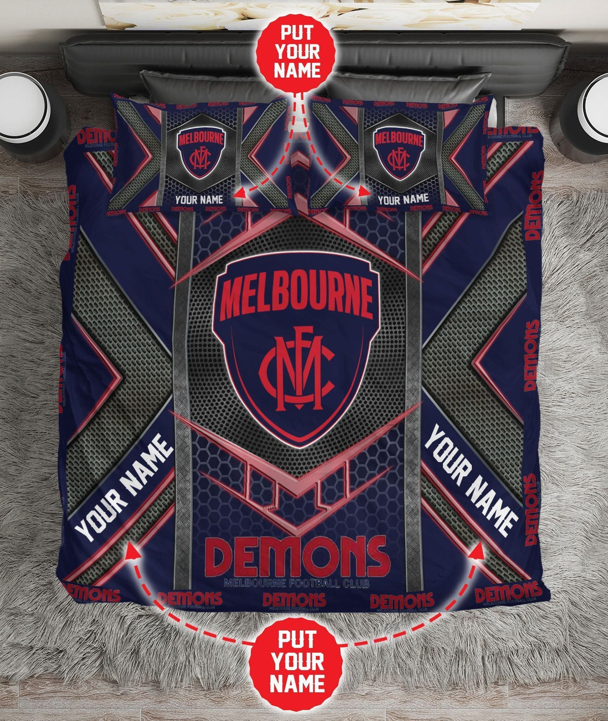personalized-melbourne-football-club-limited-edition-bedding-set-afl-metal