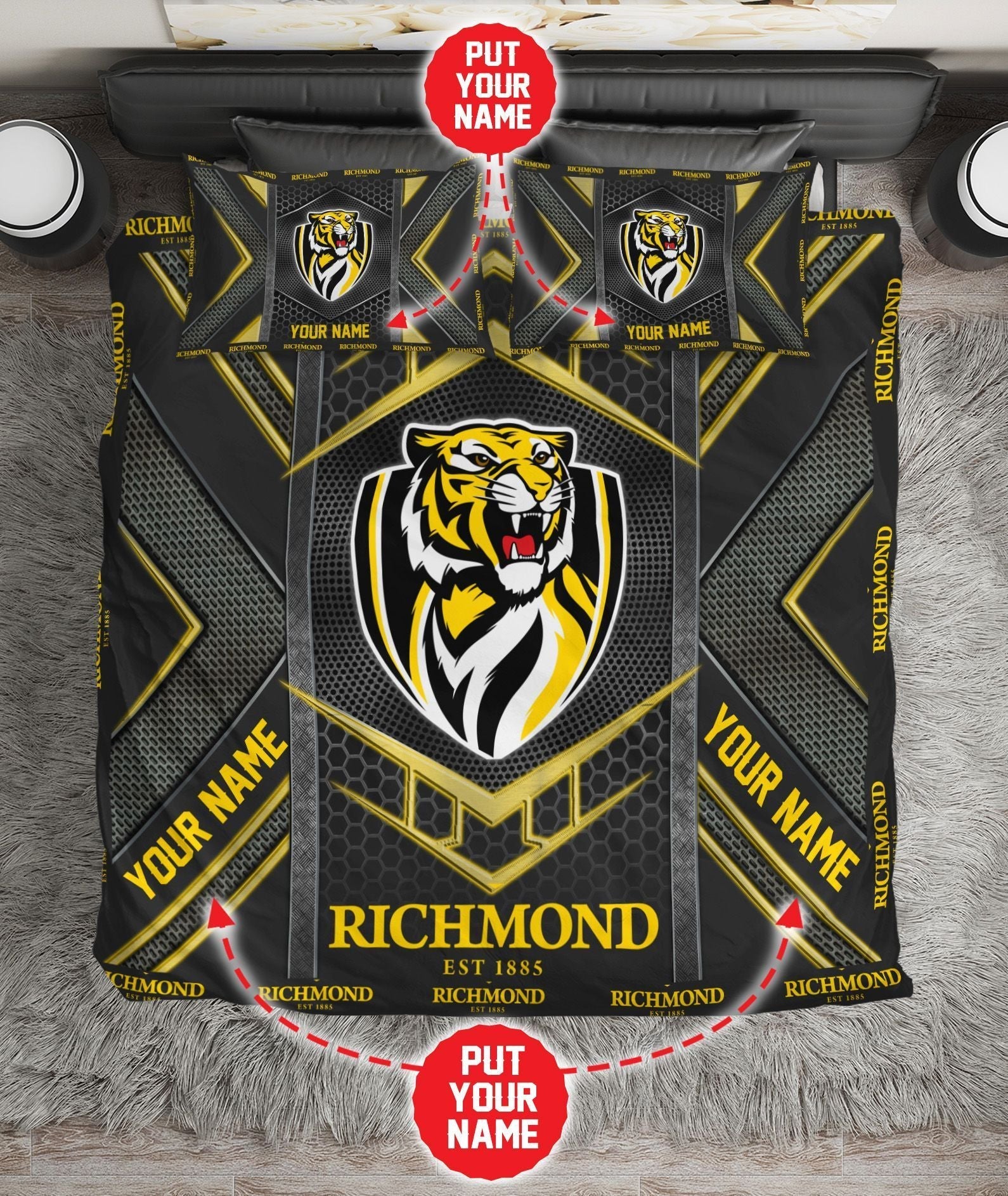 personalized-richmond-football-club-limited-edition-bedding-set-afl-metal