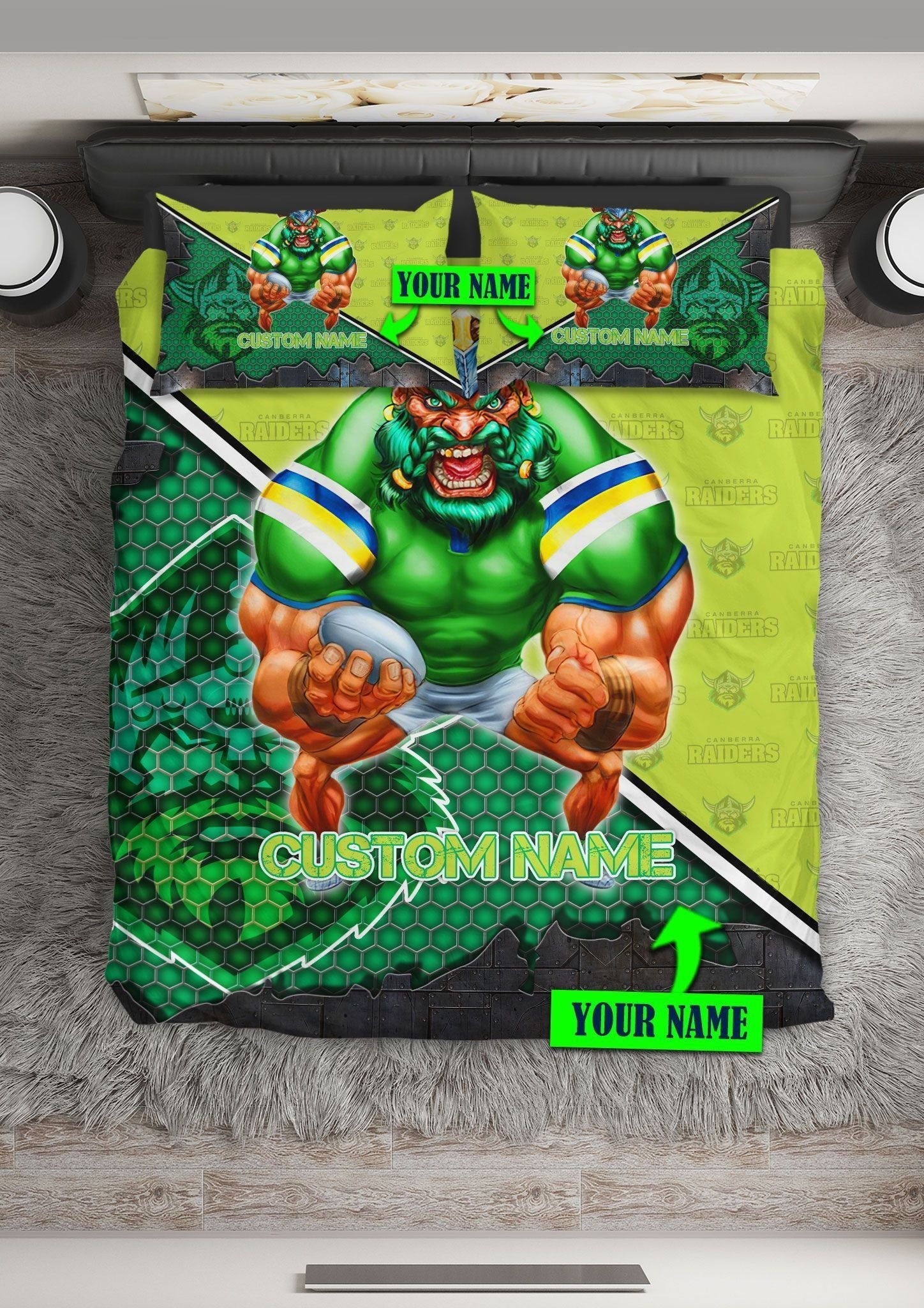personalized-canberra-raiders-limited-edition-bedding-set-nrl-metal