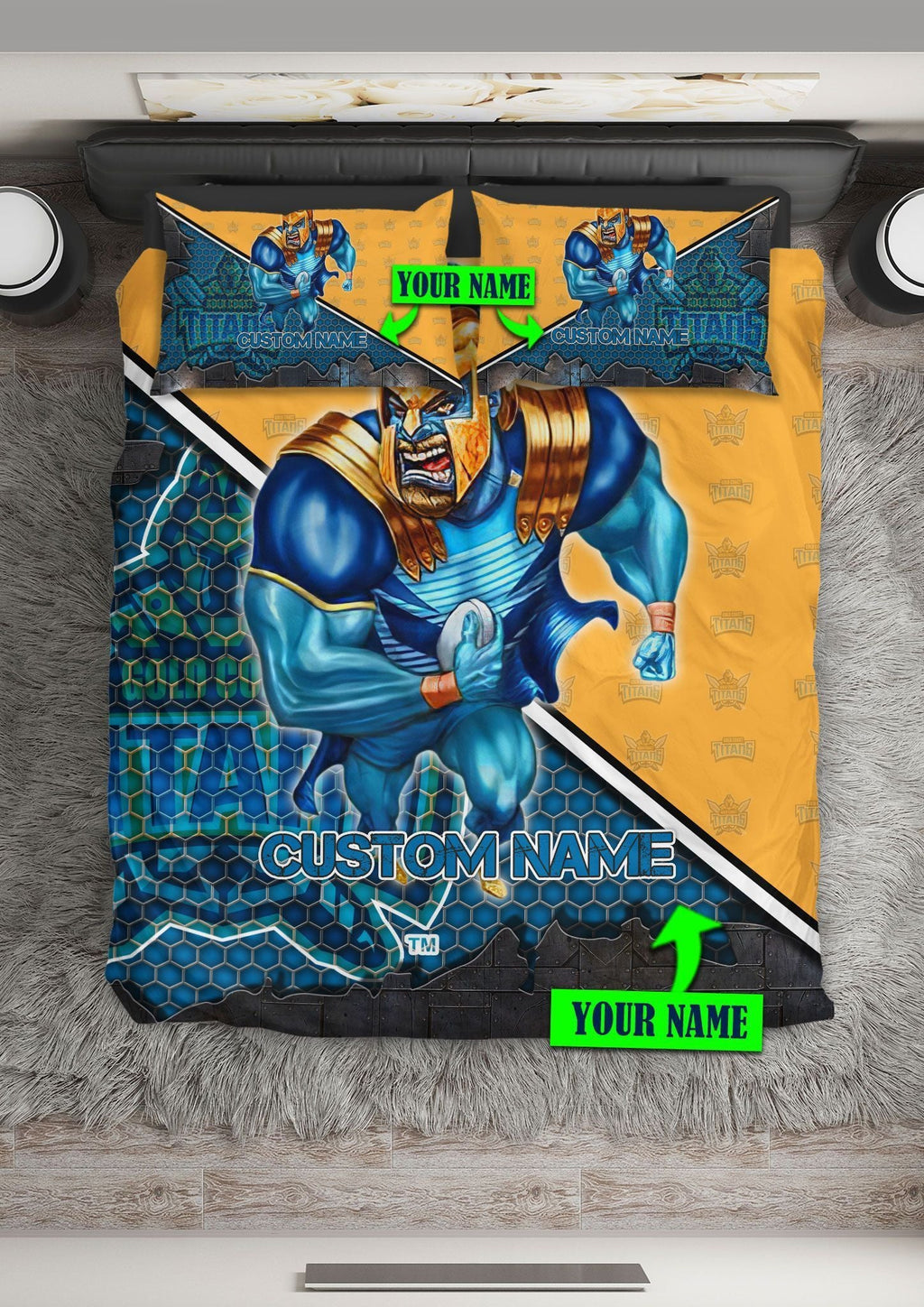 personalized-gold-coast-titans-limited-edition-bedding-set-nrl-metal
