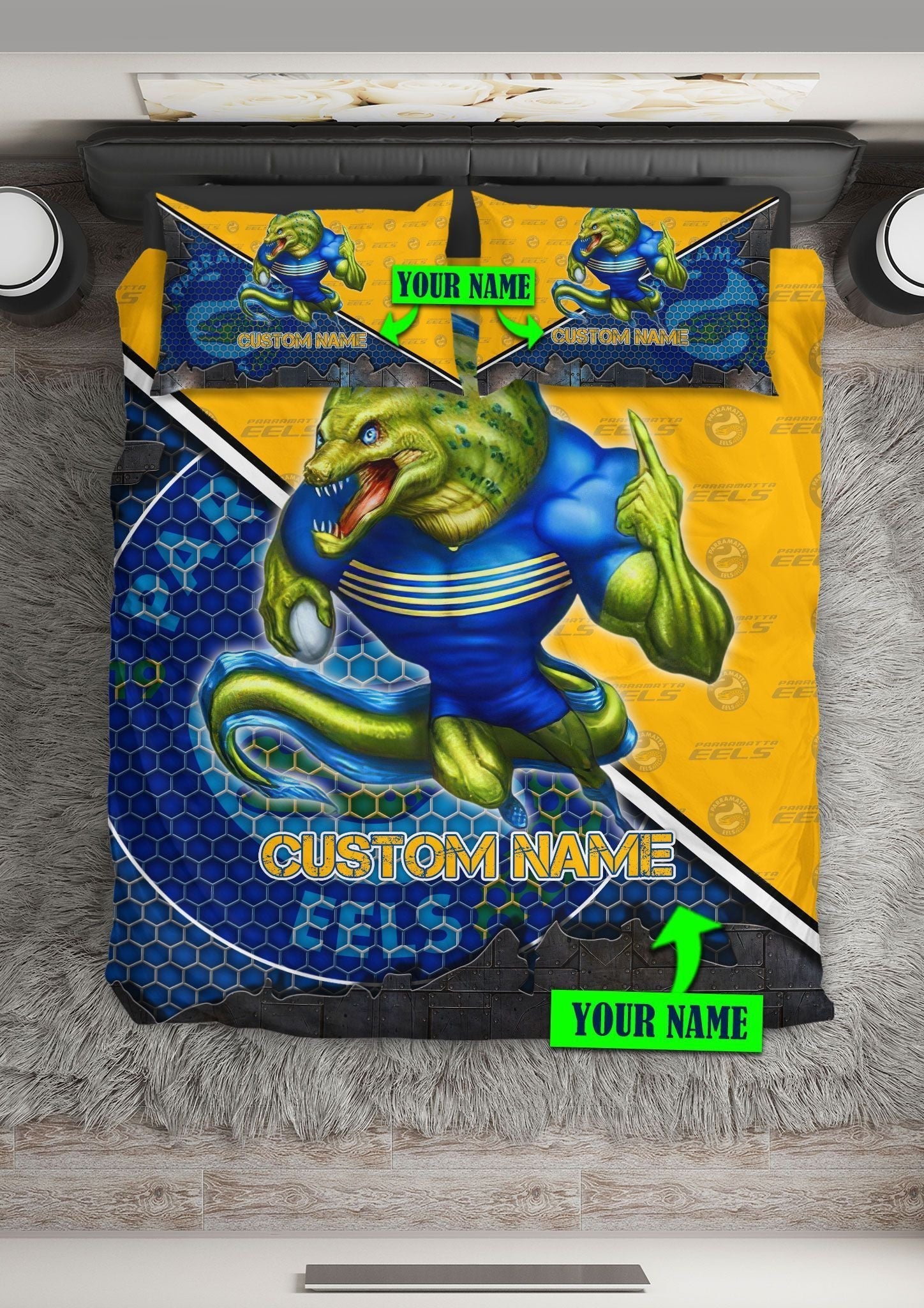 personalized-parramatta-eels-edition-bedding-set-nrl-metal