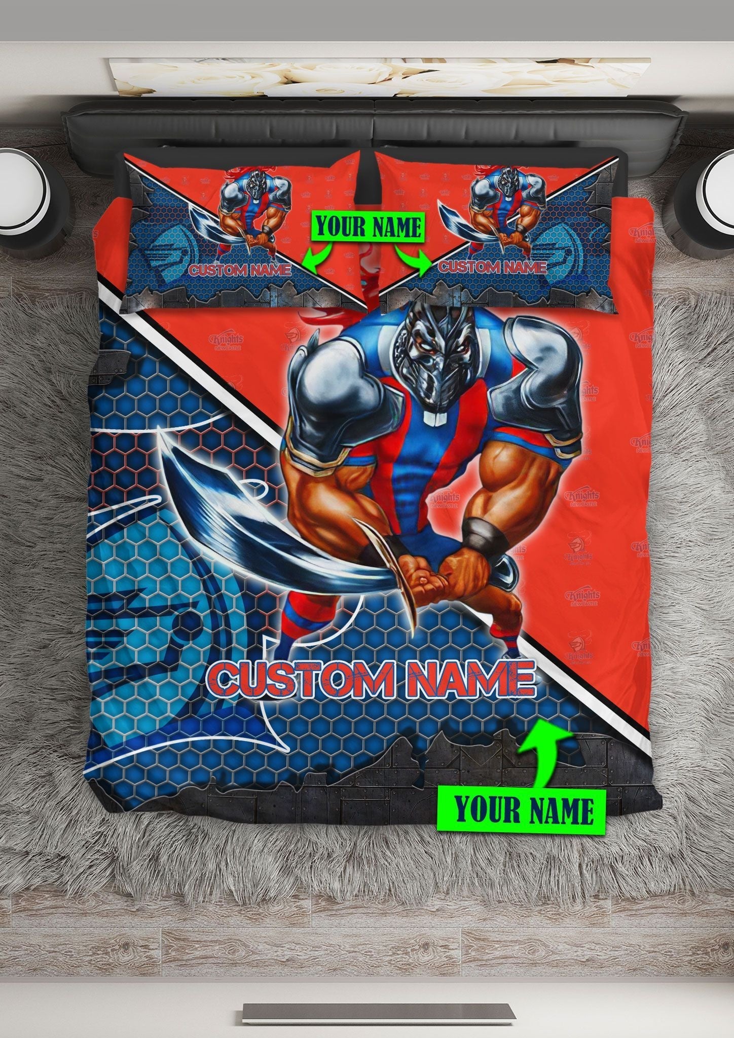 personalized-newcastle-knights-limited-edition-bedding-set-nrl-metal
