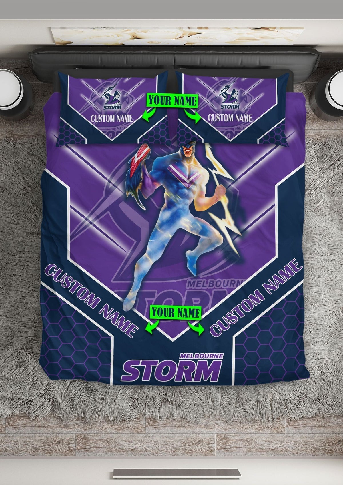 nrl-bedding-set-melbourne-storm-bedding-set-mascot