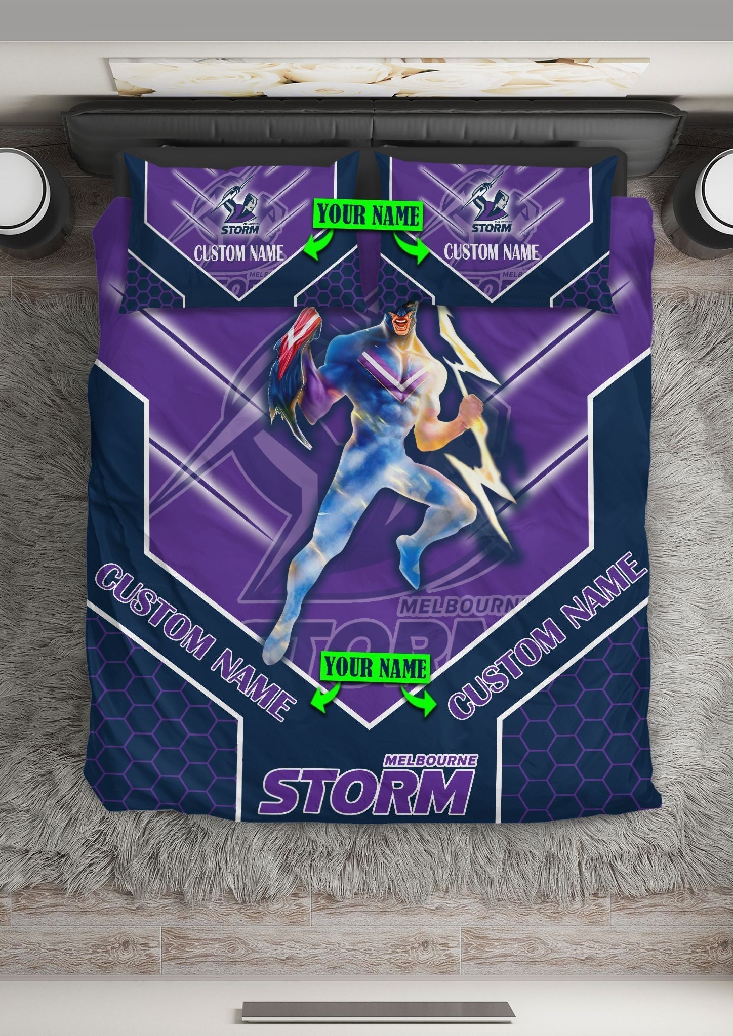 nrl-bedding-set-melbourne-storm-bedding-set-mascot