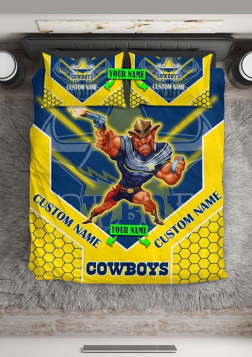 nrl-bedding-set-north-queensland-cowboys-bedding-set-mascot