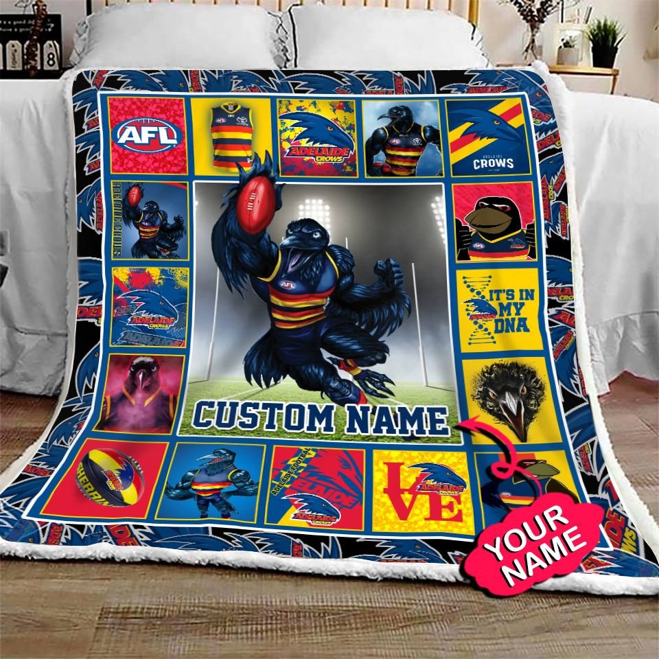 adelaide-football-club-quilt-blanket-afl-quilt-blanket-mascot-personalized