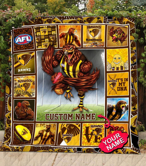 hawthorn-football-club-quilt-blanket-afl-quilt-blanket-mascot-personalized
