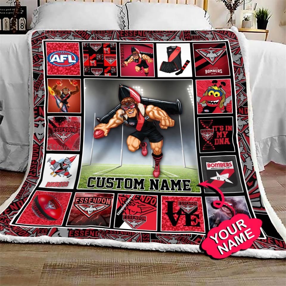 essendon-football-club-quilt-blanket-afl-quilt-blanket-mascot-personalized