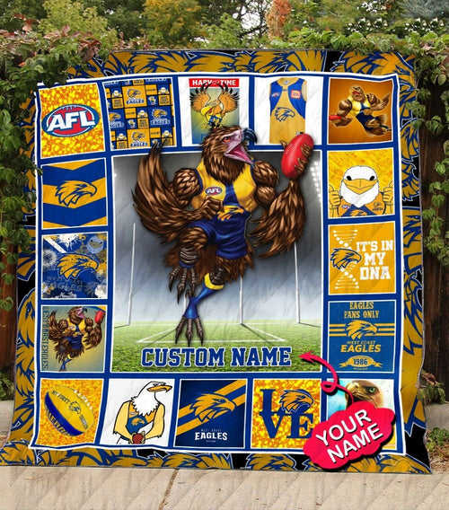 west-coast-eagles-quilt-blanket-afl-quilt-blanket-mascot-personalized