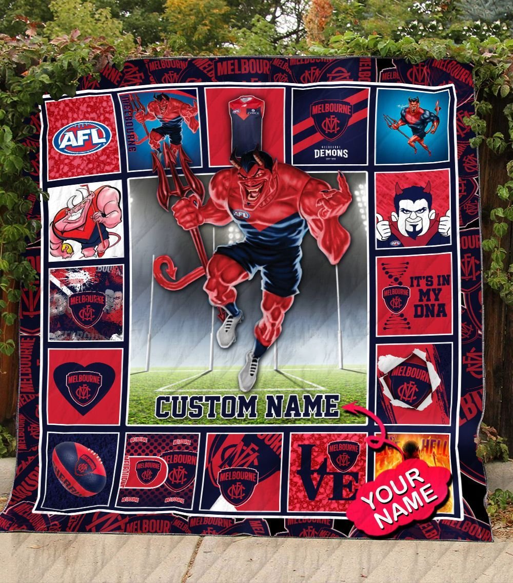 melbourne-football-club-quilt-blanket-afl-quilt-blanket-mascot-personalized