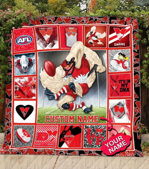 sydney-swans-quilt-blanket-afl-quilt-blanket-mascot-personalized