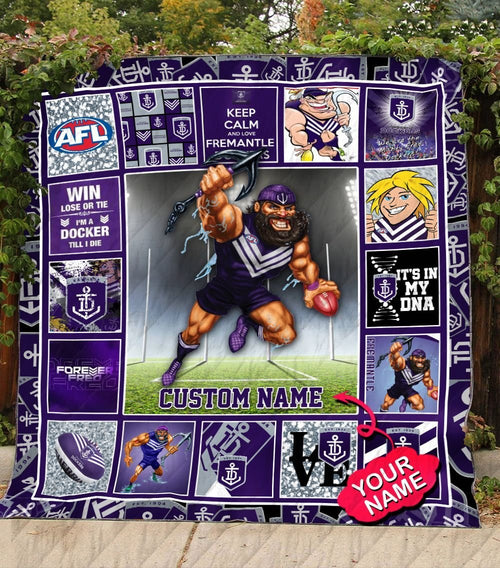 fremantle-football-club-quilt-blanket-afl-quilt-blanket-mascot-personalized