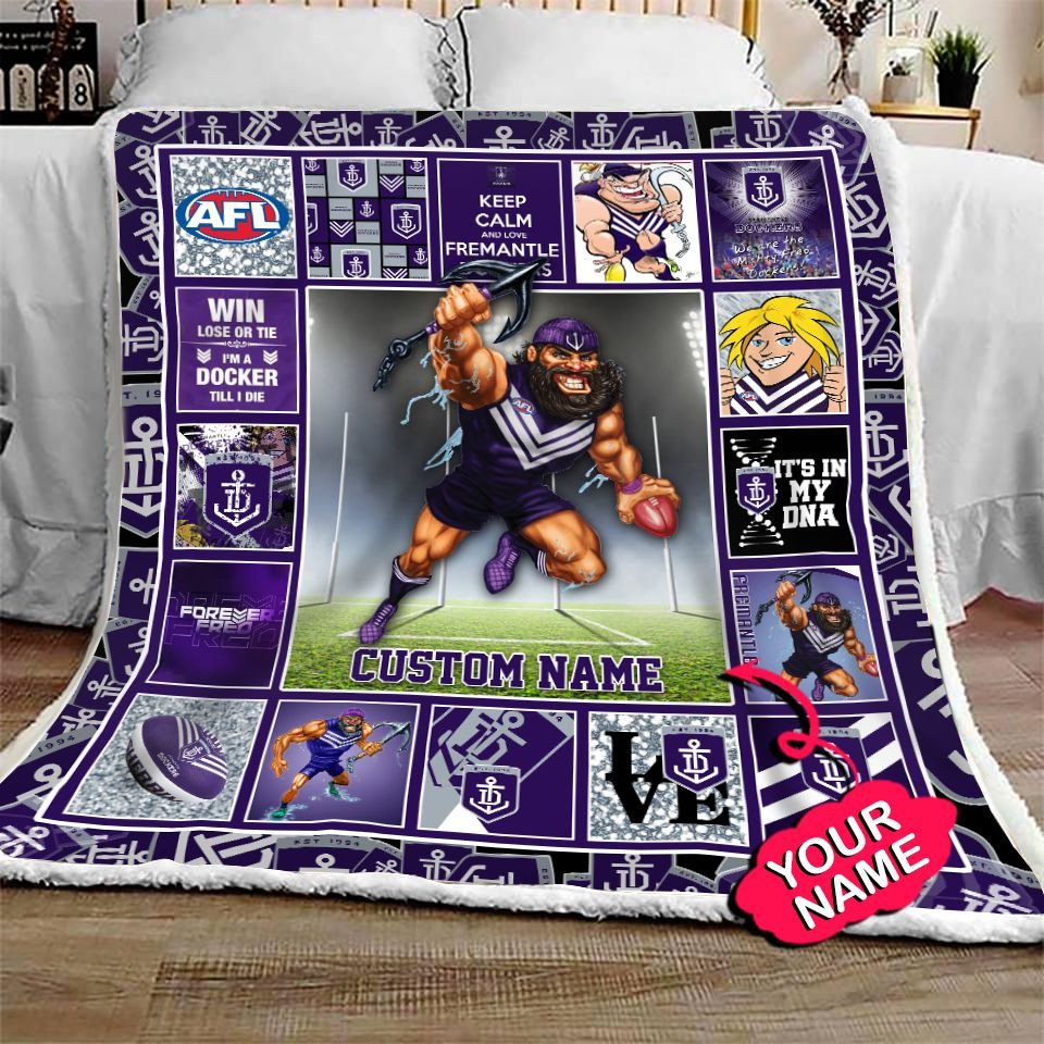 fremantle-football-club-quilt-blanket-afl-quilt-blanket-mascot-personalized