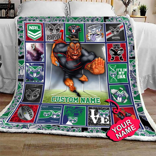 new-zealand-warriors-quilt-blanket-nrl-quilt-blanket-mascot-personalized