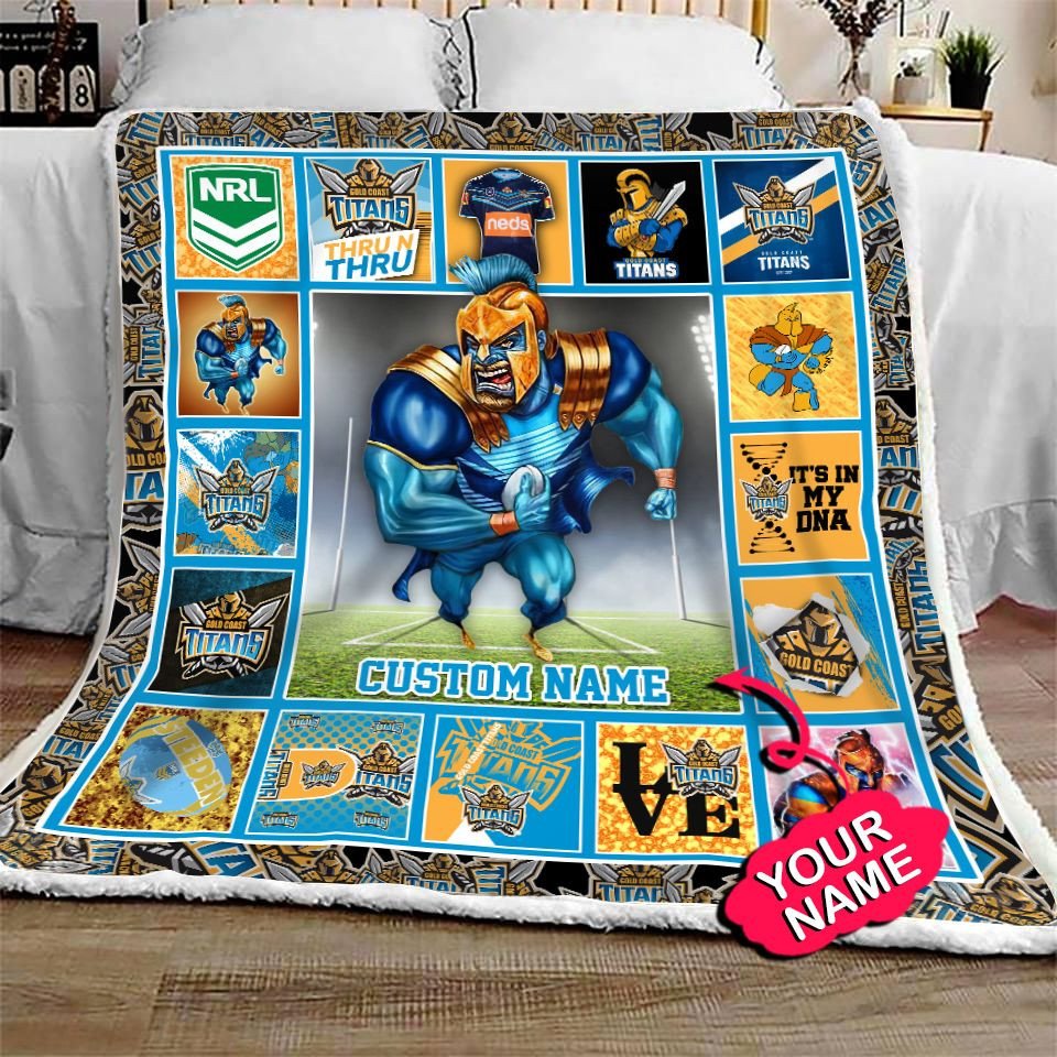 gold-coast-titans-quilt-blanket-nrl-quilt-blanket-mascot-personalized