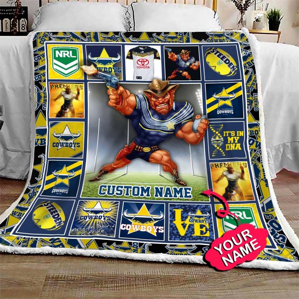 north-queensland-cowboys-quilt-blanket-nrl-quilt-blanket-mascot-personalized