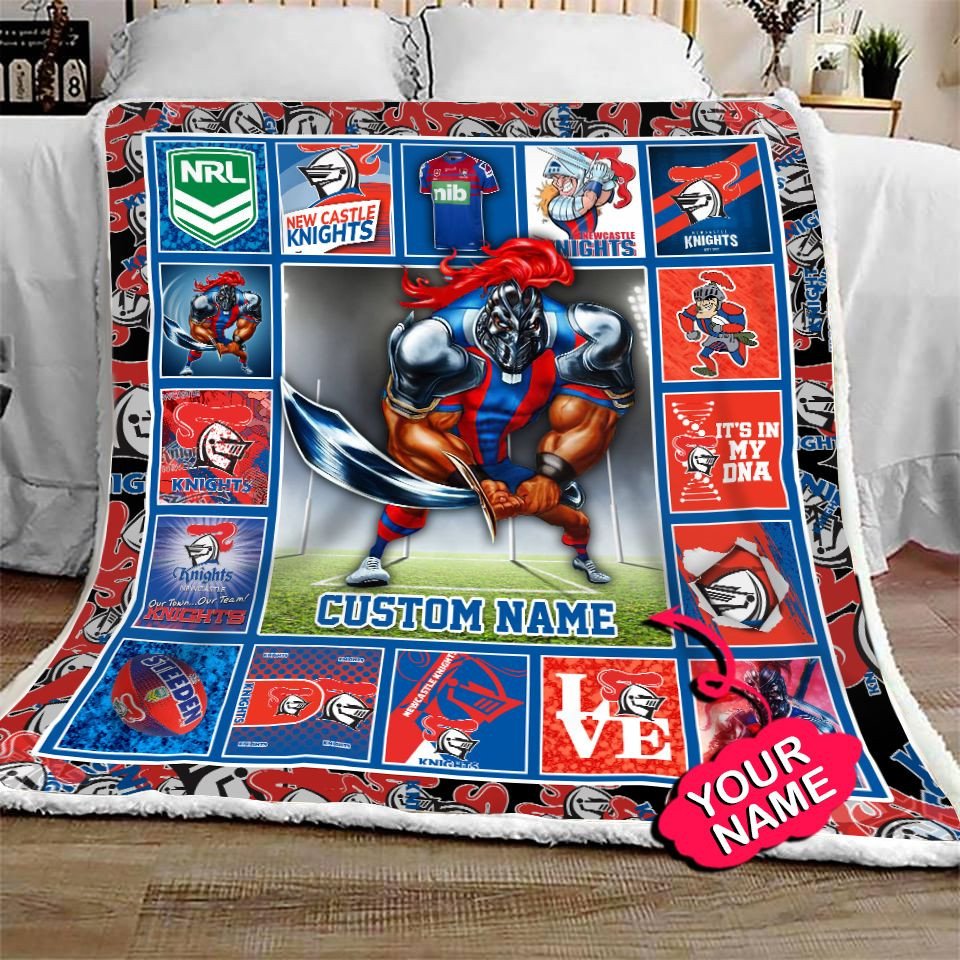 newcastle-knights-quilt-blanket-nrl-quilt-blanket-mascot-personalized