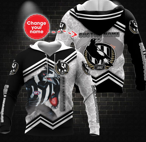 personalized-custom-3d-hoodie-collingwood-football-club-afl-mascot