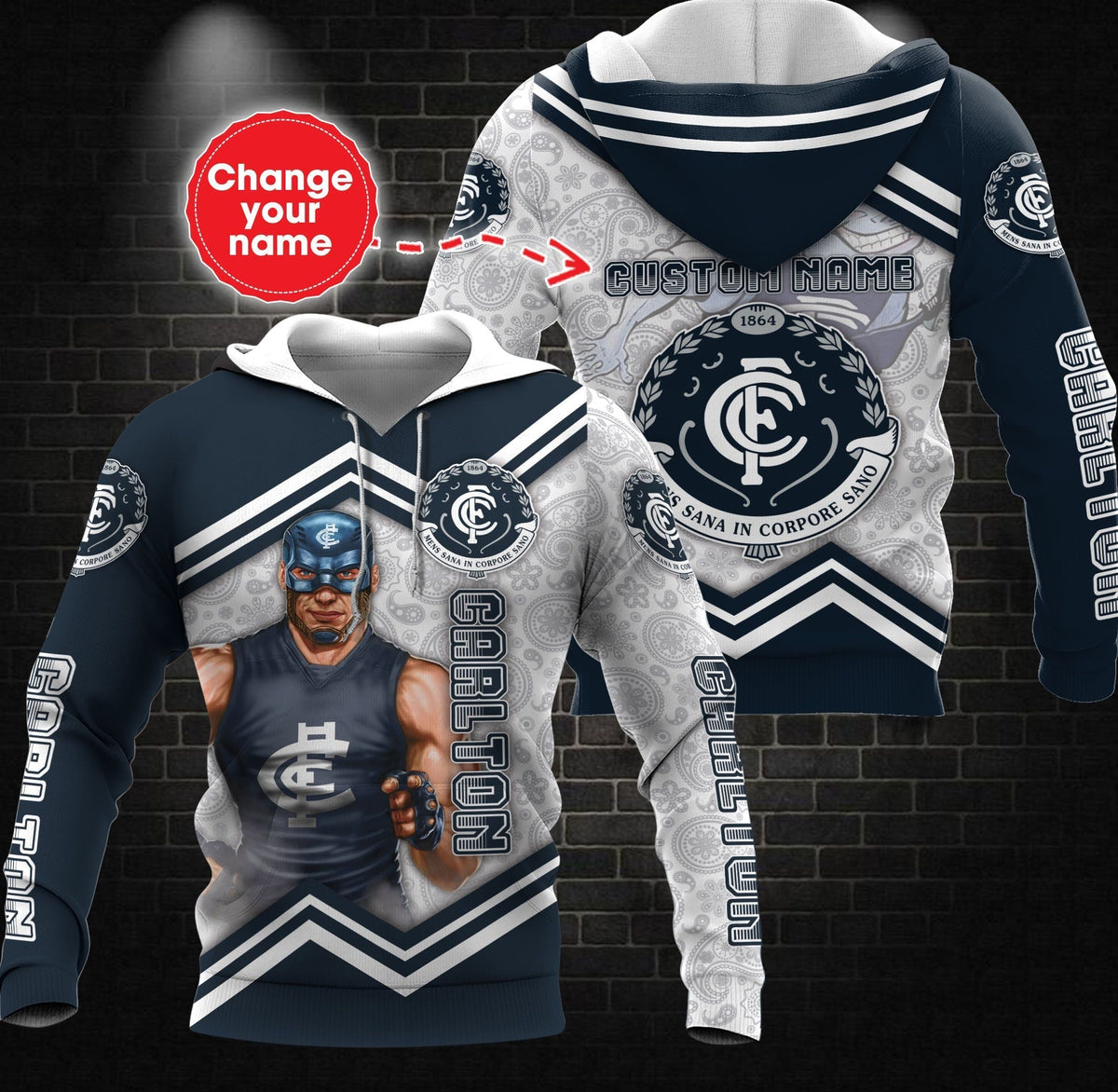 personalized-custom-3d-hoodie-carlton-football-club-afl-mascot