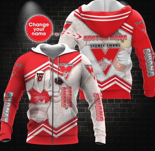 personalized-custom-3d-hoodie-sydney-swans-afl-mascot