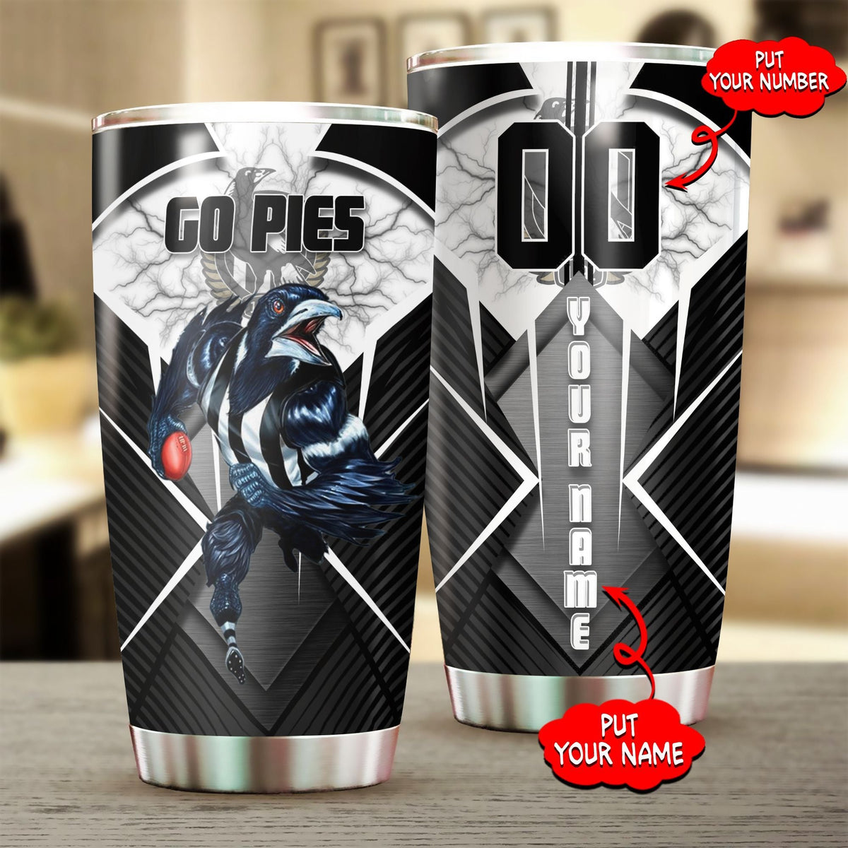 personalized-collingwood-football-club-tumbler-afl-tumbler-stainless-steel-tumbler-mascot