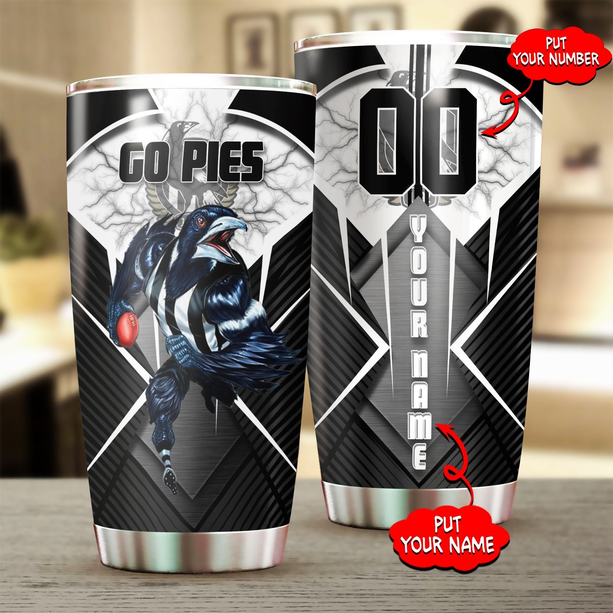 personalized-collingwood-football-club-tumbler-afl-tumbler-stainless-steel-tumbler-mascot