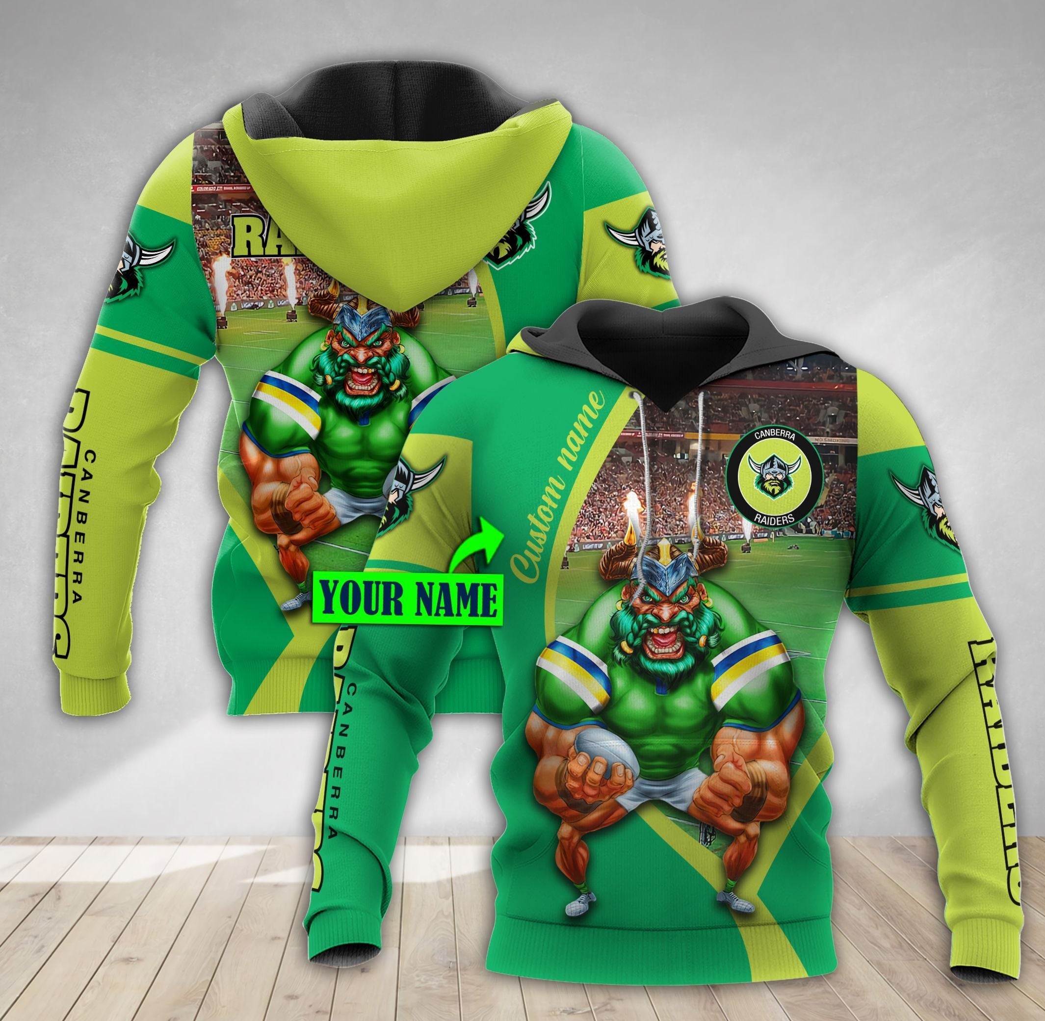 raiders-personalized-3d-mascot-hoodie-dtt3dhd100602