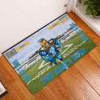 gold-coast-titans-3d-mascot-personalized-welcome-to-my-home-doormat