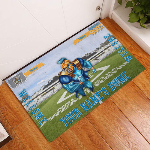 gold-coast-titans-3d-mascot-personalized-welcome-to-my-home-doormat
