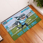 cronulla-sutherland-sharks-3d-mascot-personalized-welcome-to-my-home-doormat