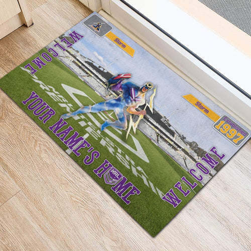 melbourne-storm-3d-mascot-personalized-welcome-to-my-home-doormat