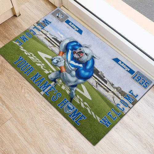 canterbury-bankstown-bulldogs-3d-mascot-personalized-welcome-to-my-home-doormat