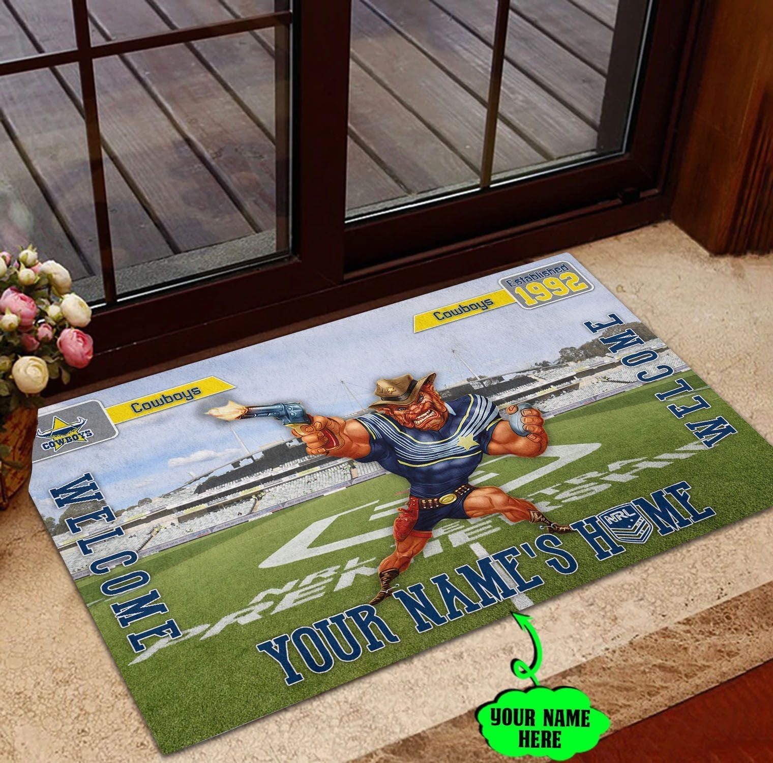 north-queensland-cowboys-3d-mascot-personalized-welcome-to-my-home-doormat