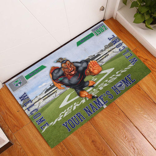 new-zealand-warriors-3d-mascot-personalized-welcome-to-my-home-doormat