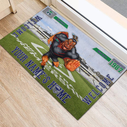 new-zealand-warriors-3d-mascot-personalized-welcome-to-my-home-doormat