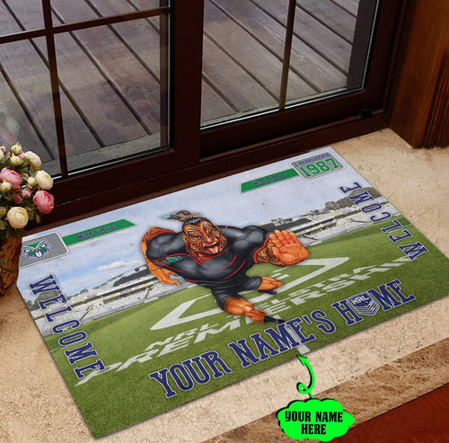 new-zealand-warriors-3d-mascot-personalized-welcome-to-my-home-doormat