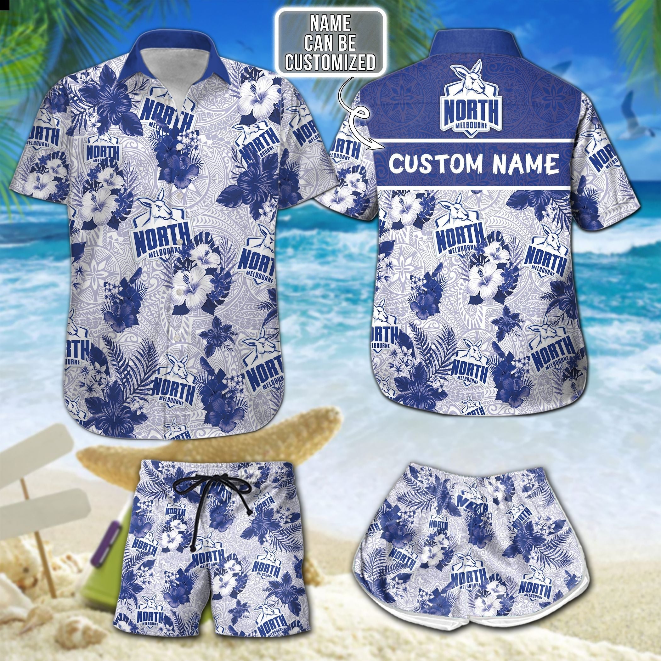 personalized-north-melbourne-football-club-hawaii-shirt-and-shorts-afl-hawaii