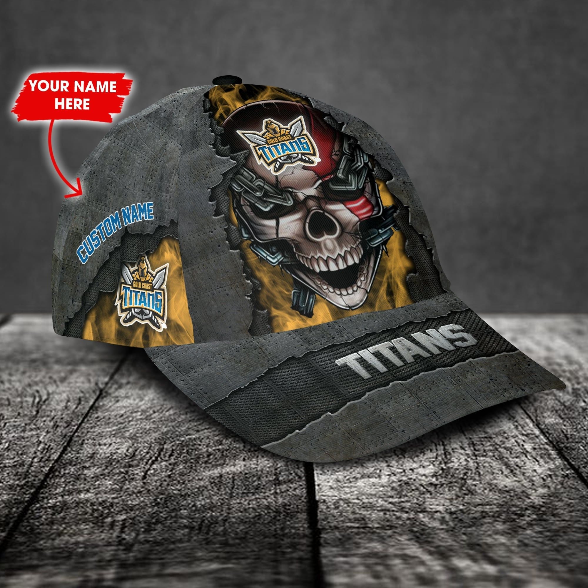 gold-coast-titans-3d-metal-skull-personalized-classic-cap-02