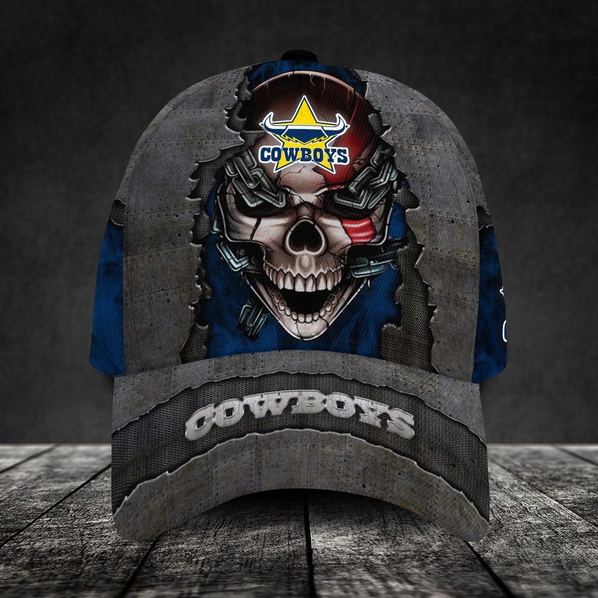 north-queensland-cowboys-3d-metal-skull-personalized-classic-cap-02