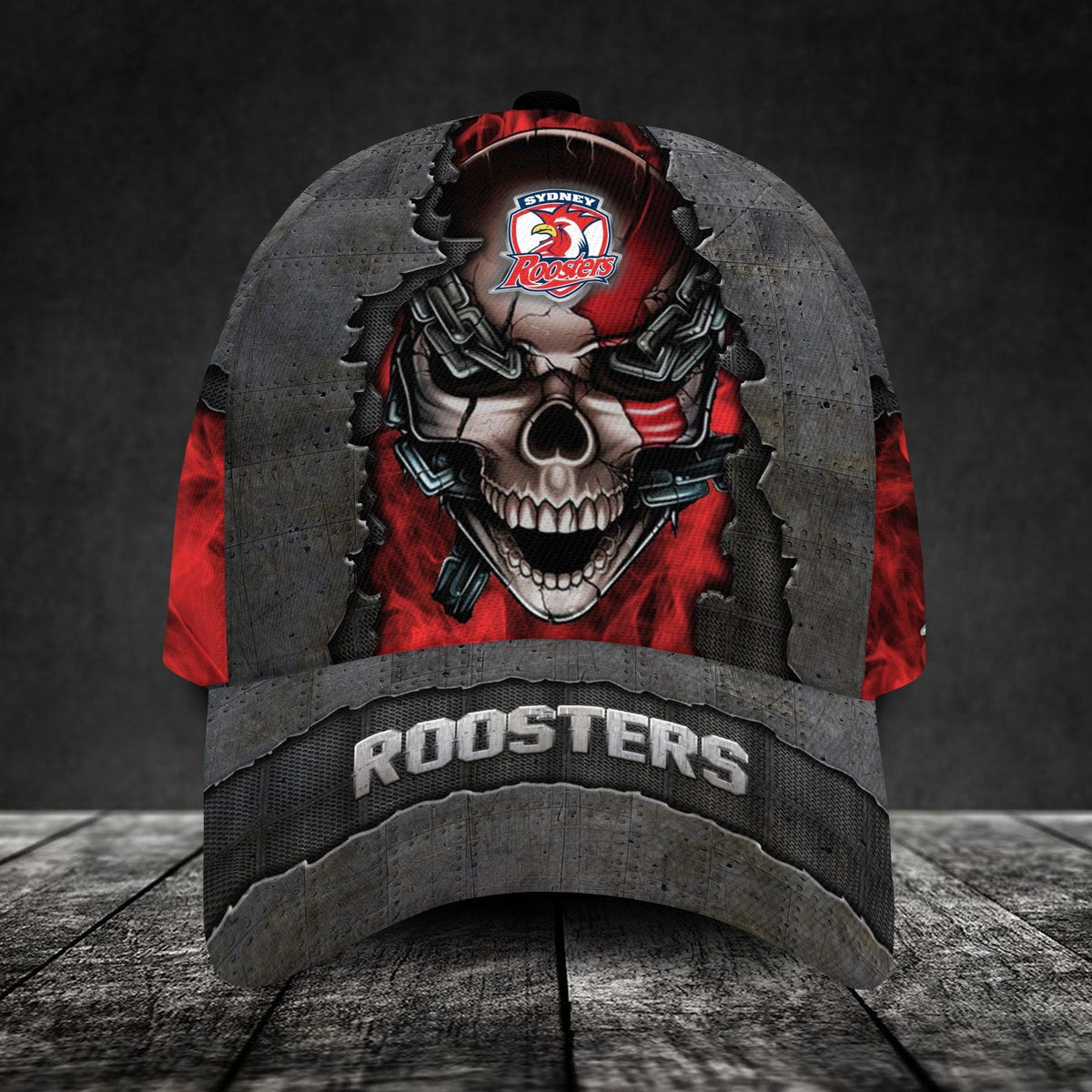 sydney-roosters-3d-metal-skull-personalized-classic-cap-02