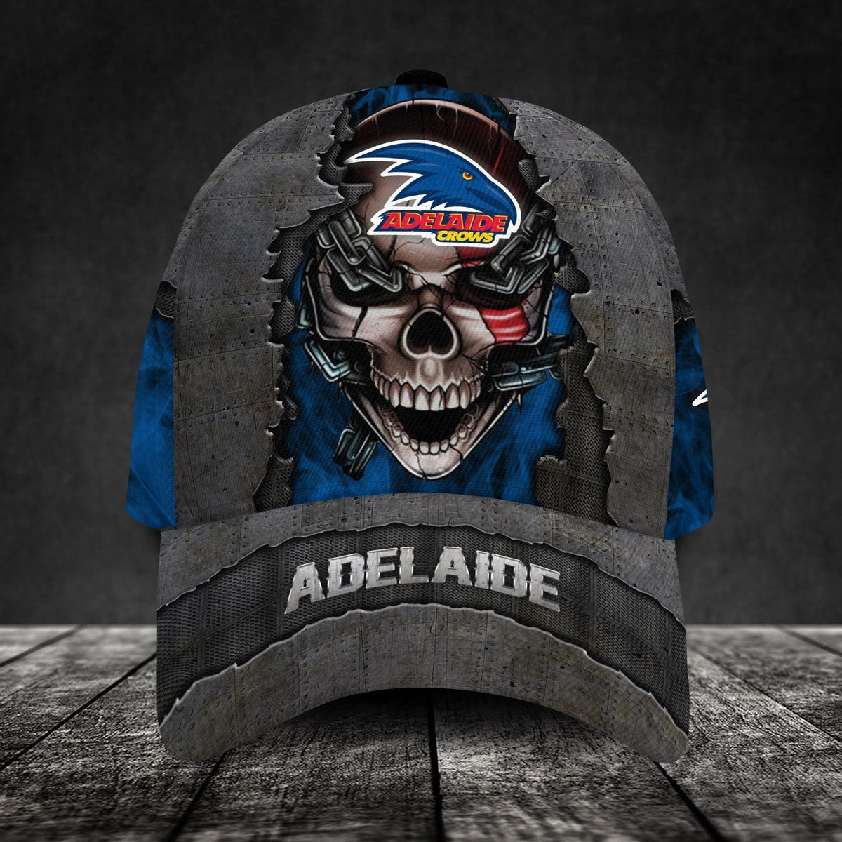 adelaide-football-club-3d-metal-skull-personalized-classic-cap-02
