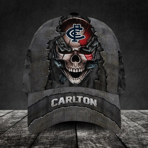 carlton-football-club-3d-metal-skull-personalized-classic-cap-02