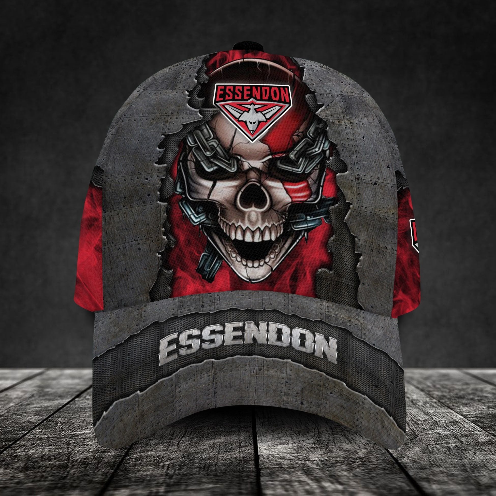essendon-football-club-3d-metal-skull-personalized-classic-cap-02