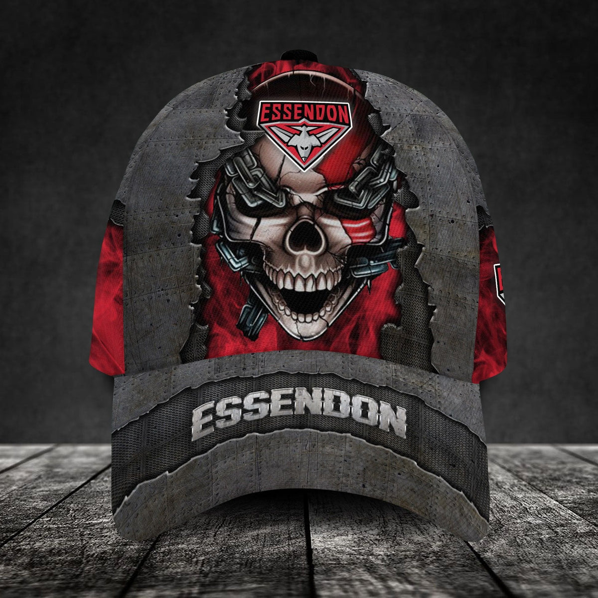 essendon-football-club-3d-metal-skull-personalized-classic-cap-02