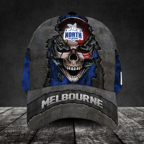 north-melbourne-football-club-3d-metal-skull-personalized-classic-cap-02