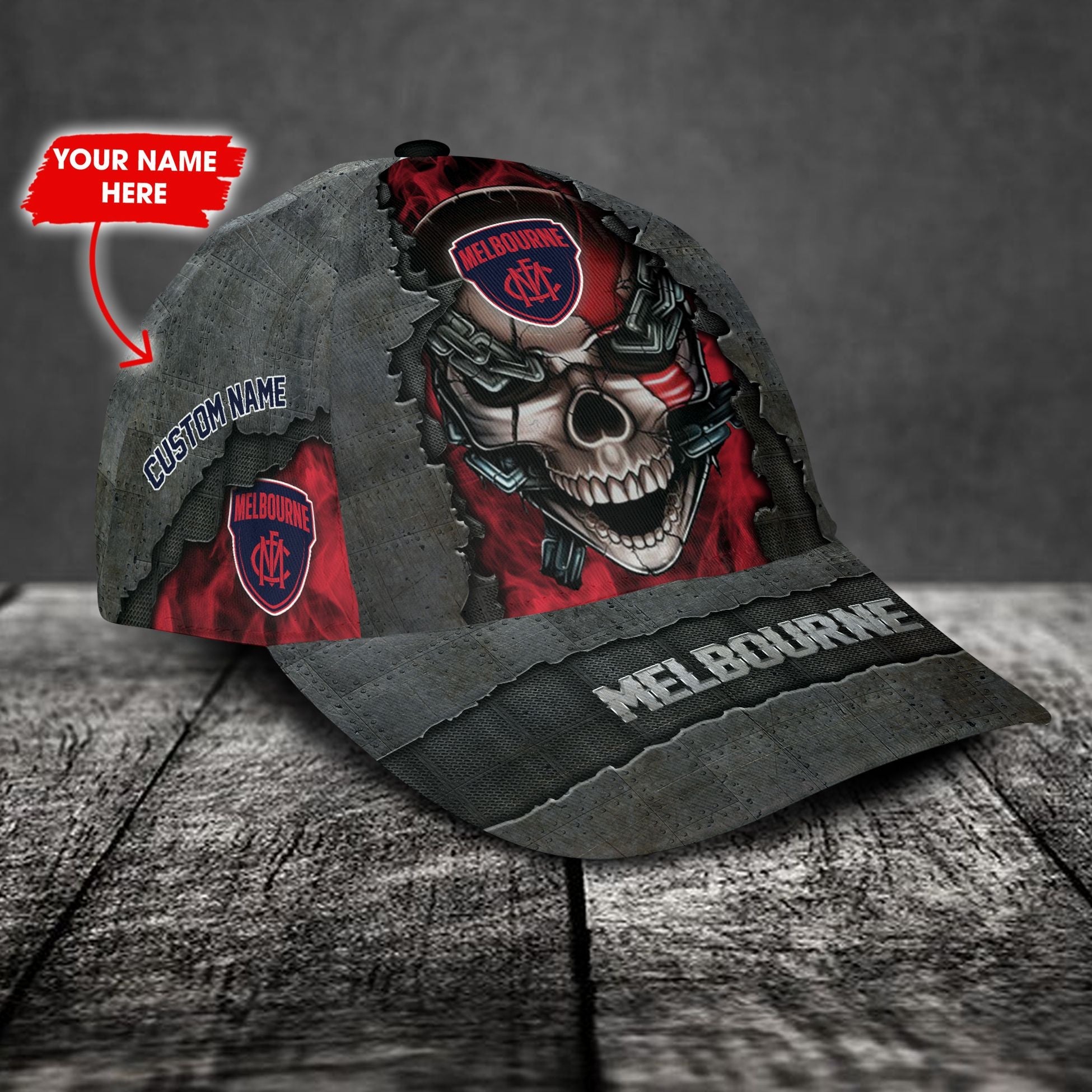 melbourne-football-club-3d-metal-skull-personalized-classic-cap-02