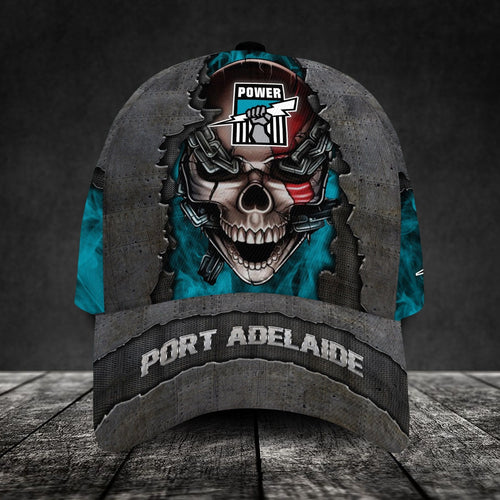 port-adelaide-football-club-3d-metal-skull-personalized-classic-cap-02