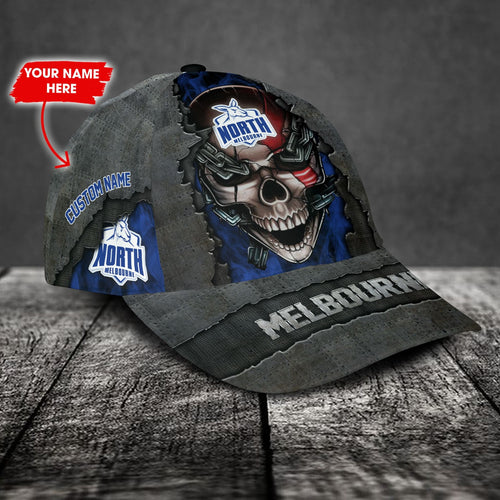 north-melbourne-football-club-3d-metal-skull-personalized-classic-cap-02