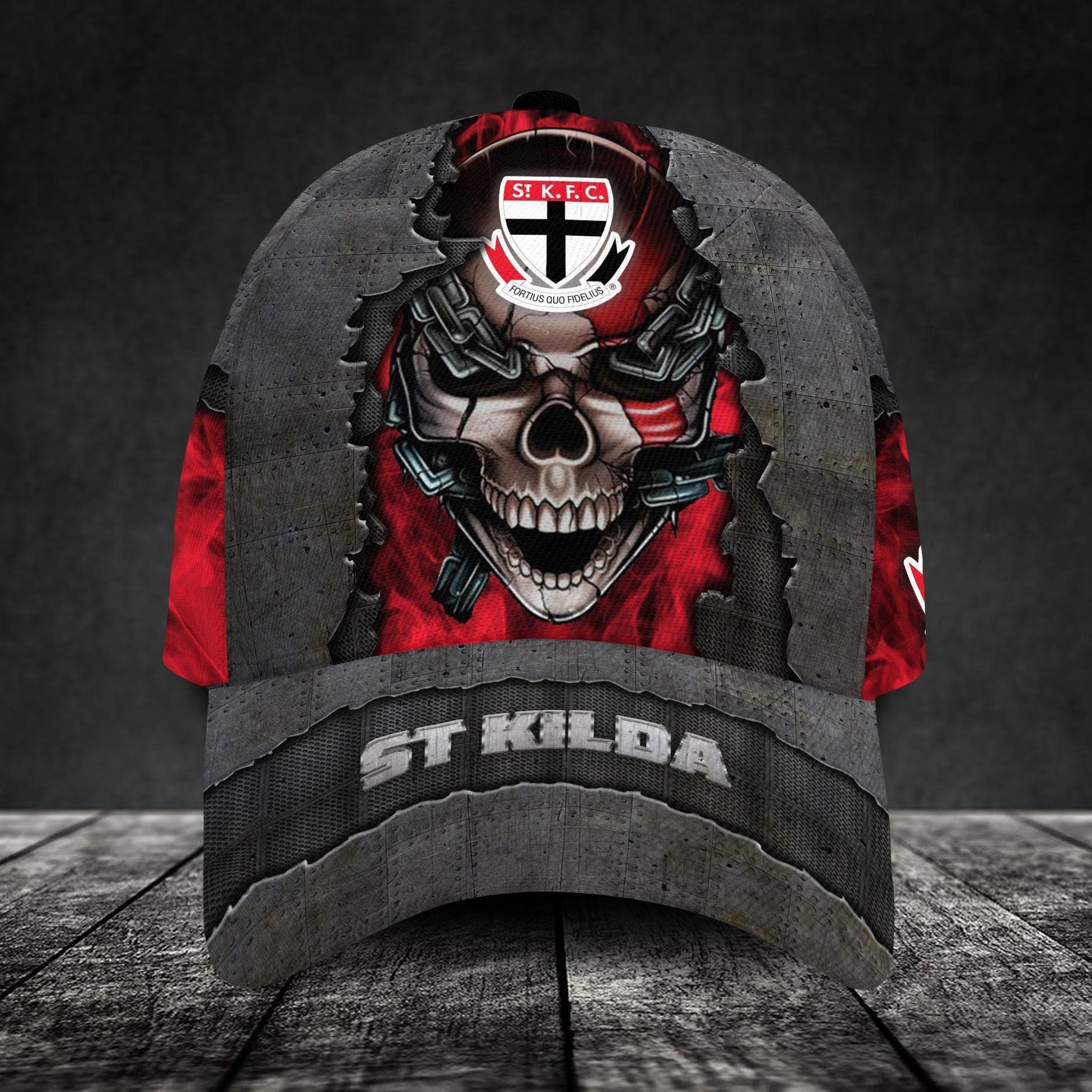 st-kilda-football-club-3d-metal-skull-personalized-classic-cap-02