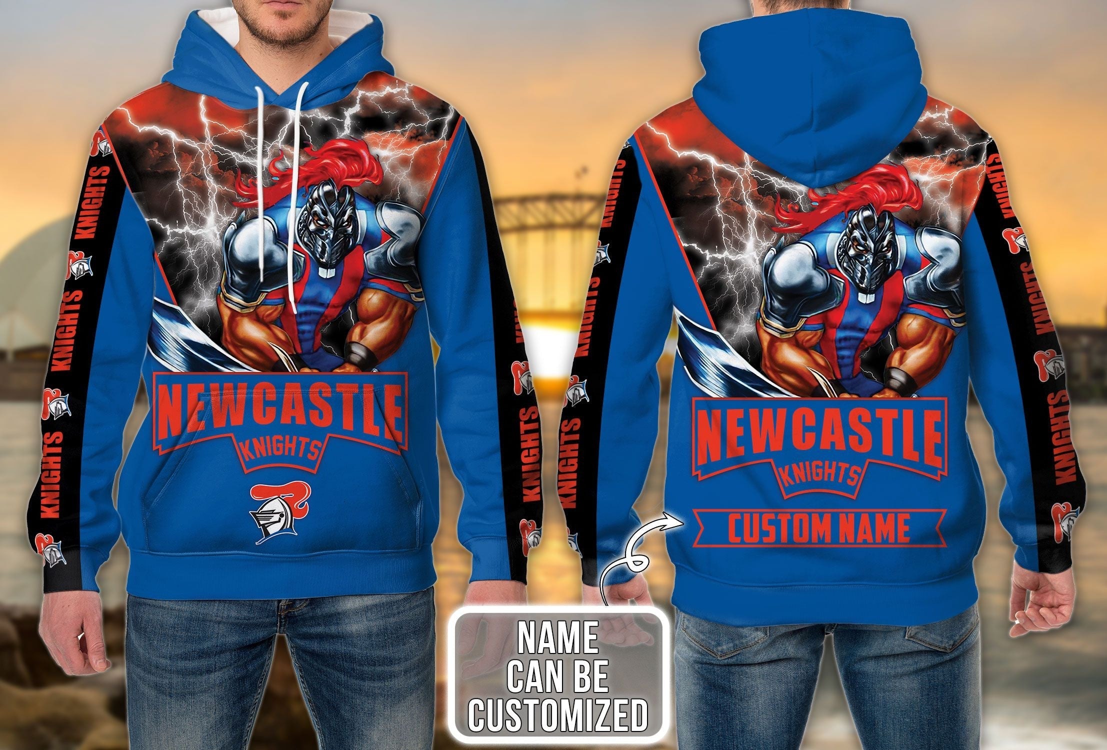 personalized-newcastle-knights-3d-hoodie-nrl-3d-hoodie-mascot